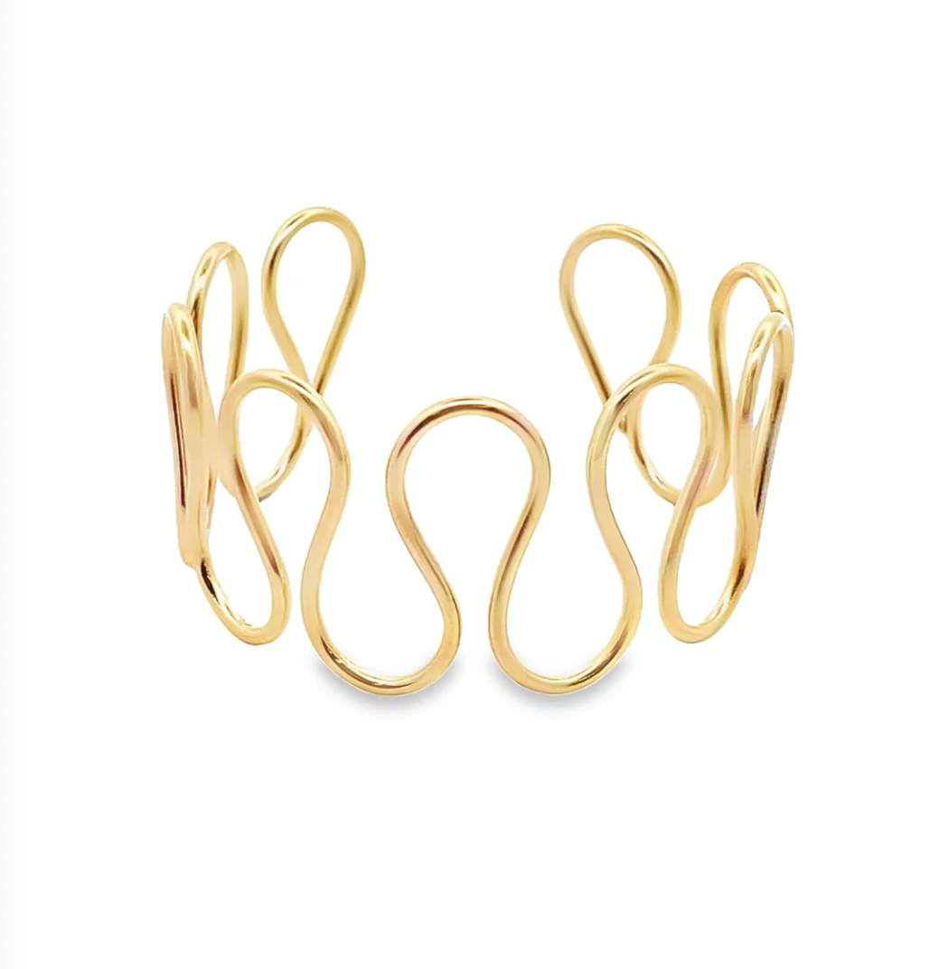 Mare Twist Bangle Gold Bracelet Views & Co