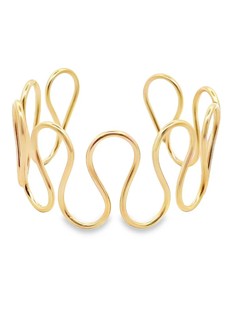 Mare Twist Bangle Gold Bracelet Views & Co