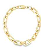 Kalami Bracelet Stack Paperclip Cable Link Gold Bracelet Views & Co