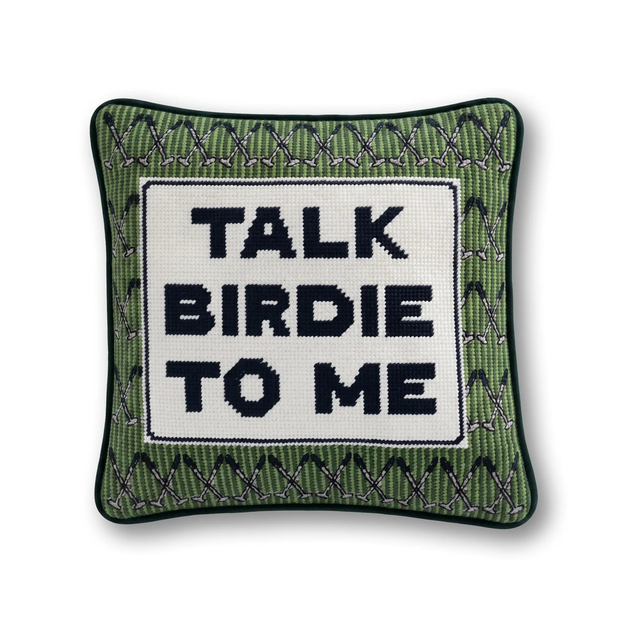 Talk Birdie To Me 🏌🏼Needlepoint Pillow