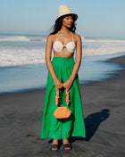 TAYLOR Wide-leg Palazzo Pants in Kelly Green