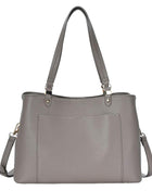 Solid Faux Leather Shoulder Crossbody Bag