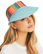 Serape Straw Visor Sun Hat