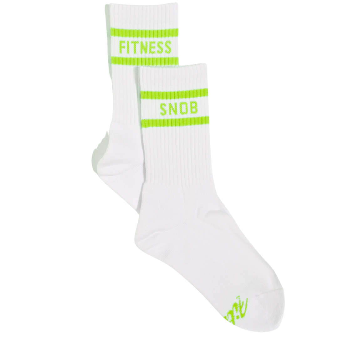 Fitness Snob | Not Your Basic Crew Socks Athletic Socks Fitness Snob Studio