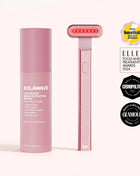 4-in-1 Red Light Therapy Wand & Activating Serum Kit Rose Gold Skincare Tools Solawave