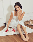 SWEETHEART SERENADE WOVEN MIDI DRESS