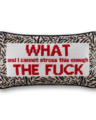 WTF Needlepoint Pillow