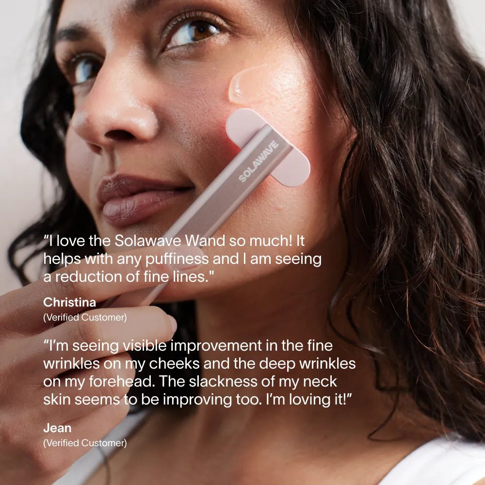The Wand, 4-in-1 Red Light Therapy Device & Activating Serum Kit
