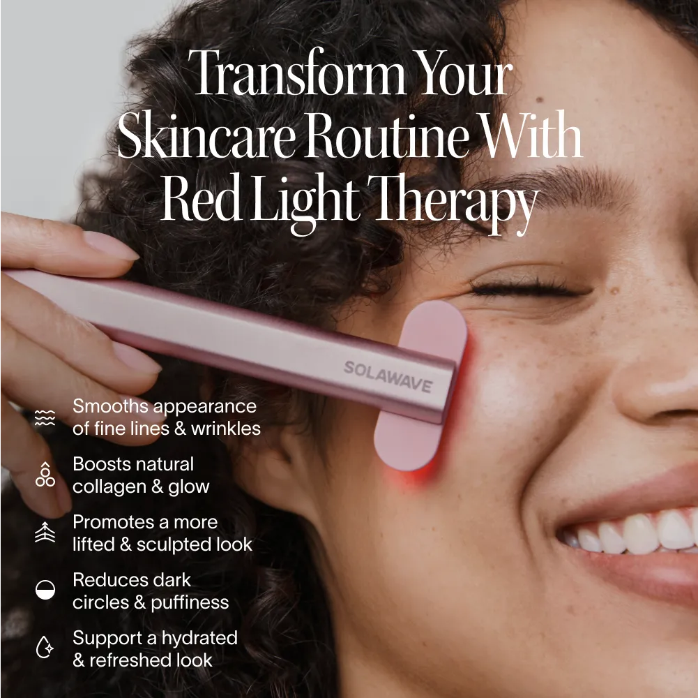 The Wand, 4-in-1 Red Light Therapy Device & Activating Serum Kit