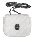 Solid Faux Fur Crossbody Bag