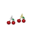 Enamel Cherry Charm, Sku#Y577