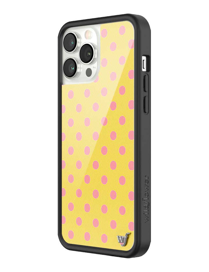 Polka Dot | Yellow and Pink iPhone Case iPhone Case Wildflower Cases