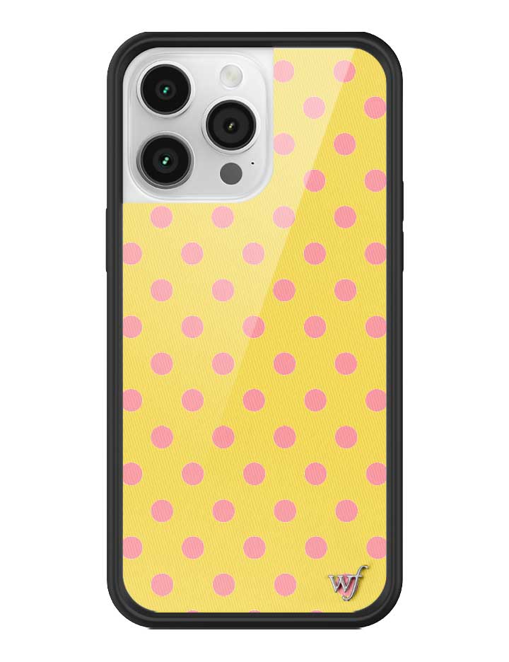Polka Dot | Yellow and Pink iPhone Case iPhone 14 Pro Max iPhone Case Wildflower Cases