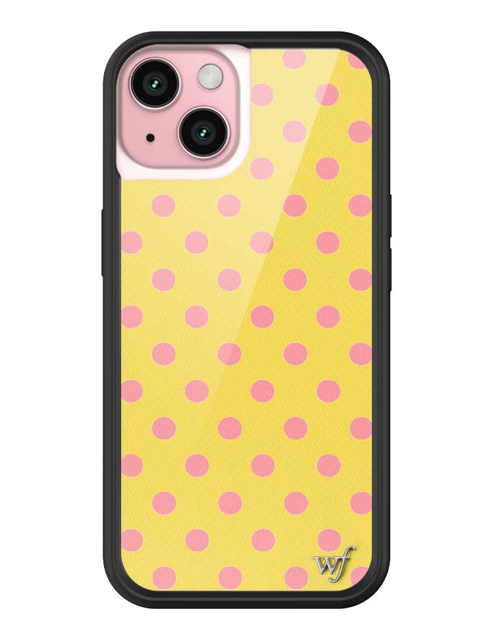 Polka Dot | Yellow and Pink iPhone Case iPhone 15 iPhone Case Wildflower Cases