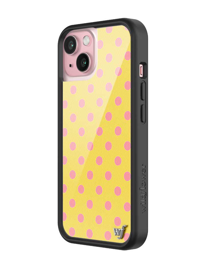 Polka Dot | Yellow and Pink iPhone Case