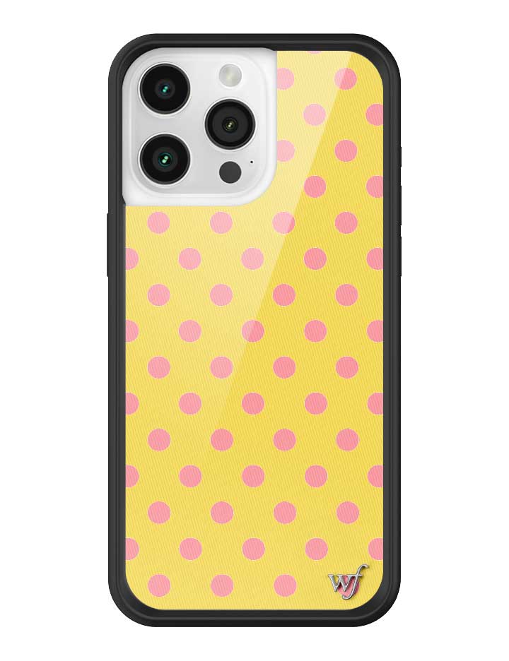 Polka Dot | Yellow and Pink iPhone Case iPhone 15 Pro Max iPhone Case Wildflower Cases