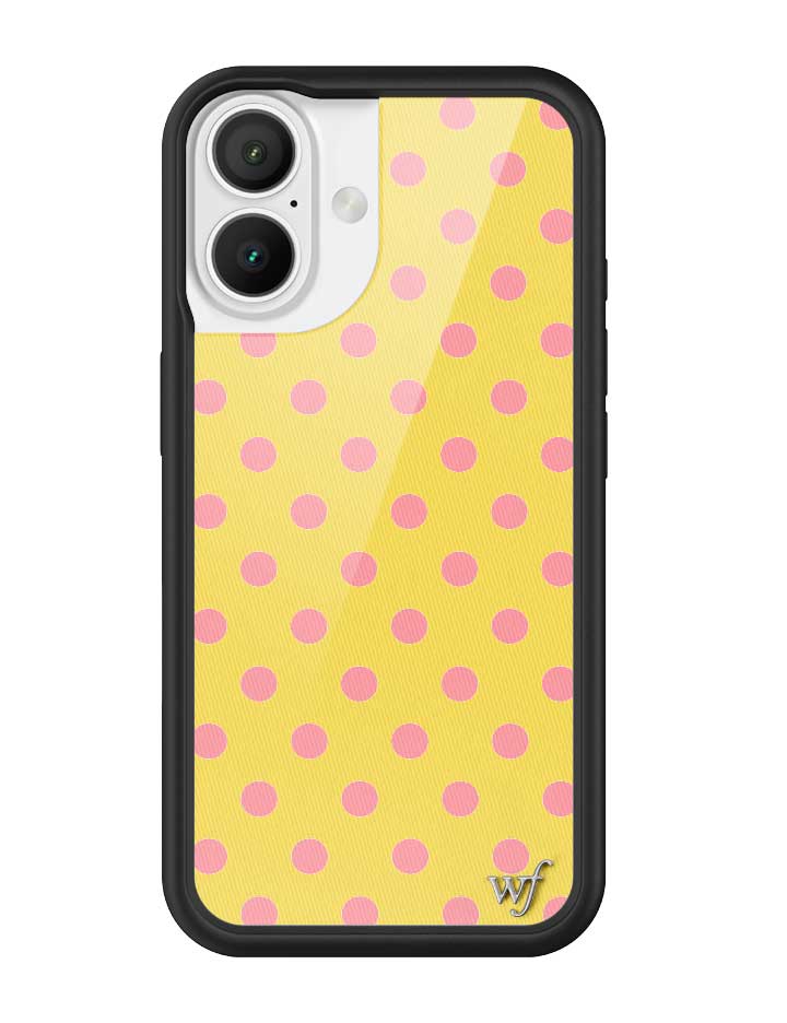 Polka Dot | Yellow and Pink iPhone Case iPhone 16 iPhone Case Wildflower Cases