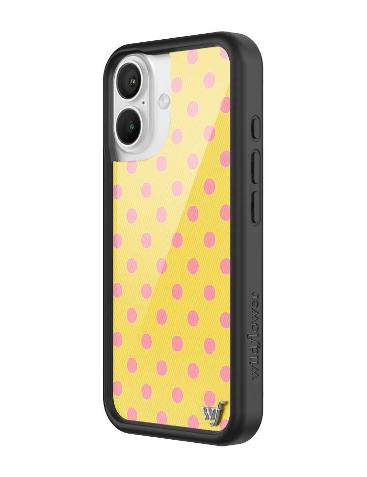 Polka Dot | Yellow and Pink iPhone Case iPhone Case Wildflower Cases