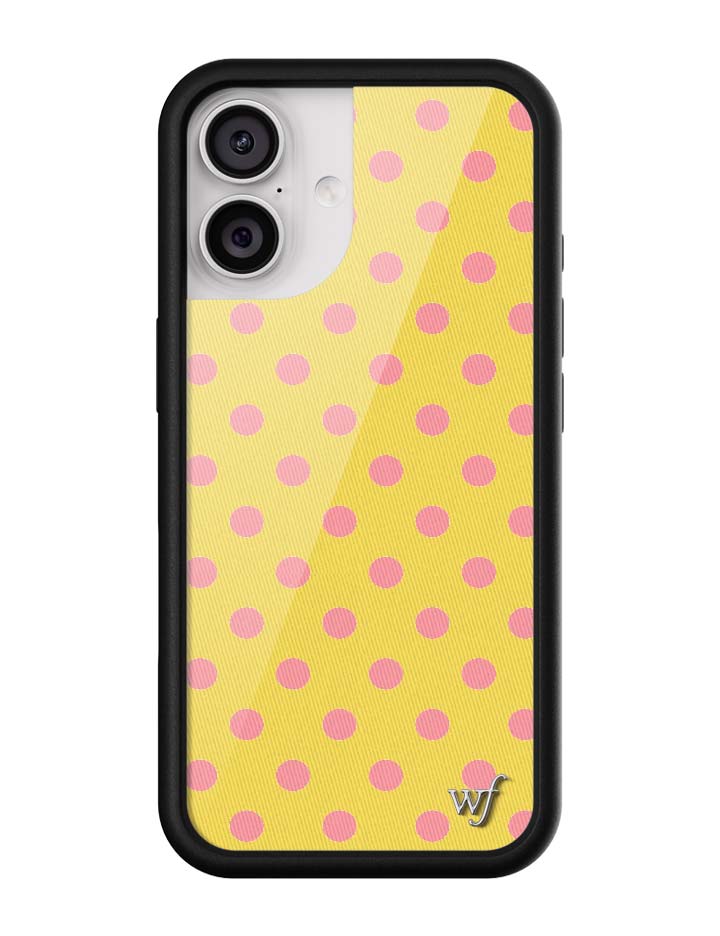 Polka Dot | Yellow and Pink iPhone Case iPhone 17 iPhone Case Wildflower Cases
