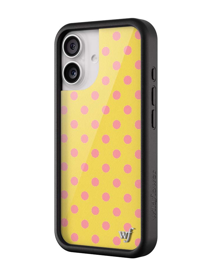 Polka Dot | Yellow and Pink iPhone Case iPhone Case Wildflower Cases