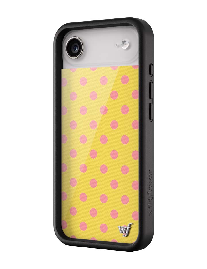Polka Dot | Yellow and Pink iPhone Case iPhone Case Wildflower Cases