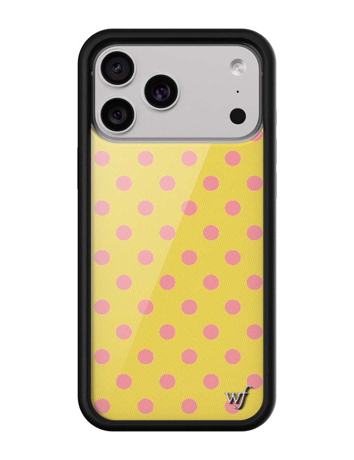 Polka Dot | Yellow and Pink iPhone Case iPhone 17 Pro Max iPhone Case Wildflower Cases