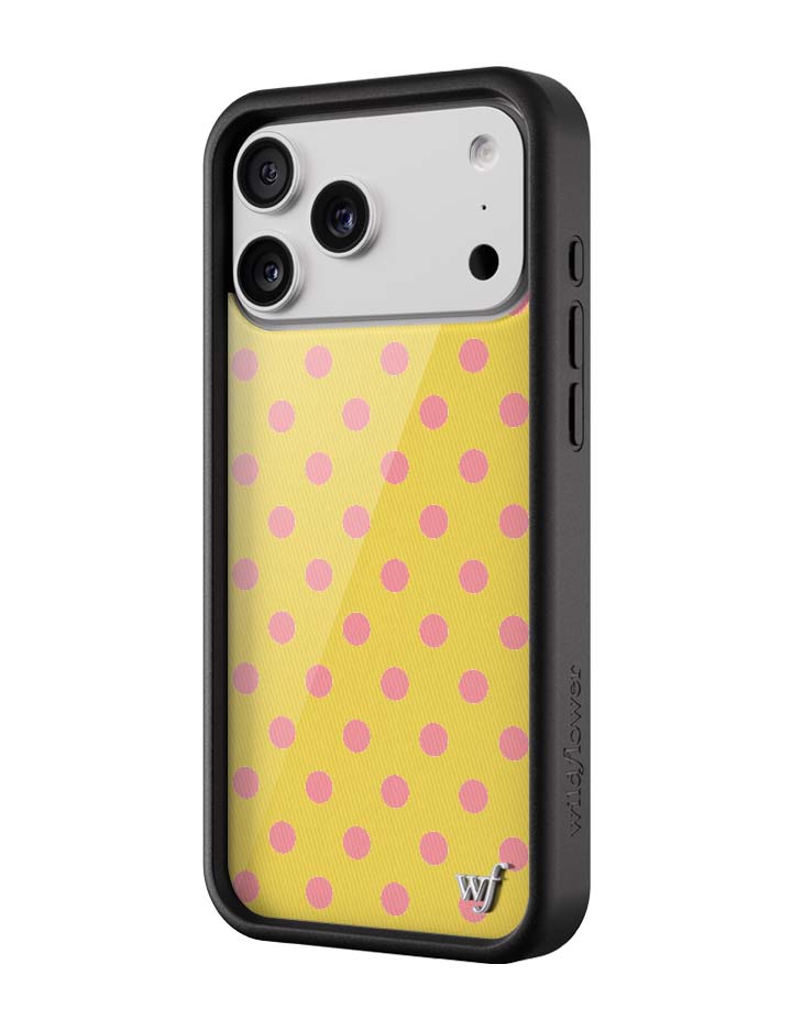 Polka Dot | Yellow and Pink iPhone Case iPhone Case Wildflower Cases