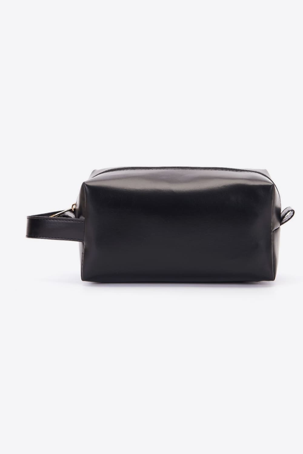 Cute PU Leather Makeup Bag Black Trendsi