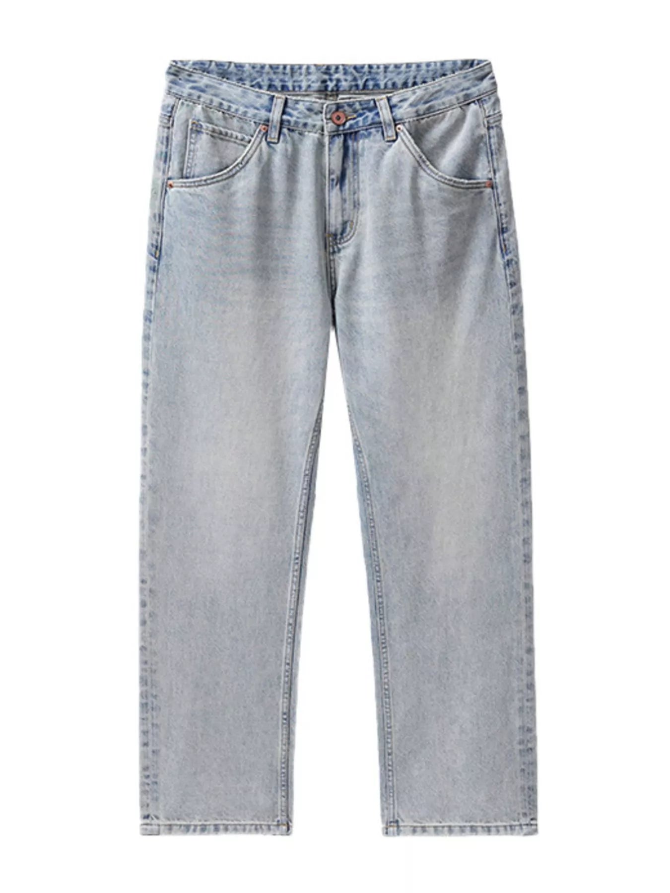 Men's Wash Wide Leg Jeans Trendsi