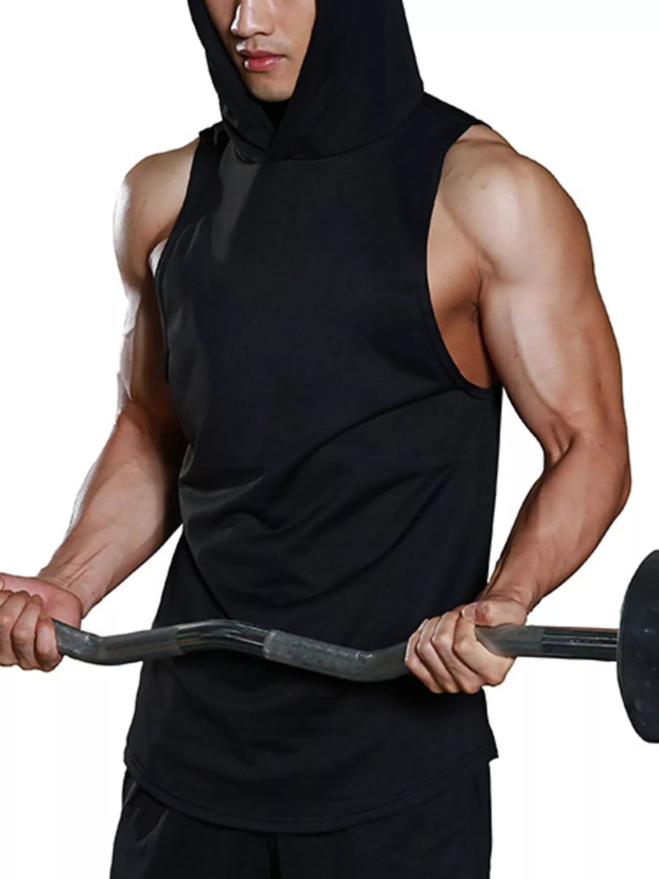 Men's Hooded Sleeveless Tank Trendsi