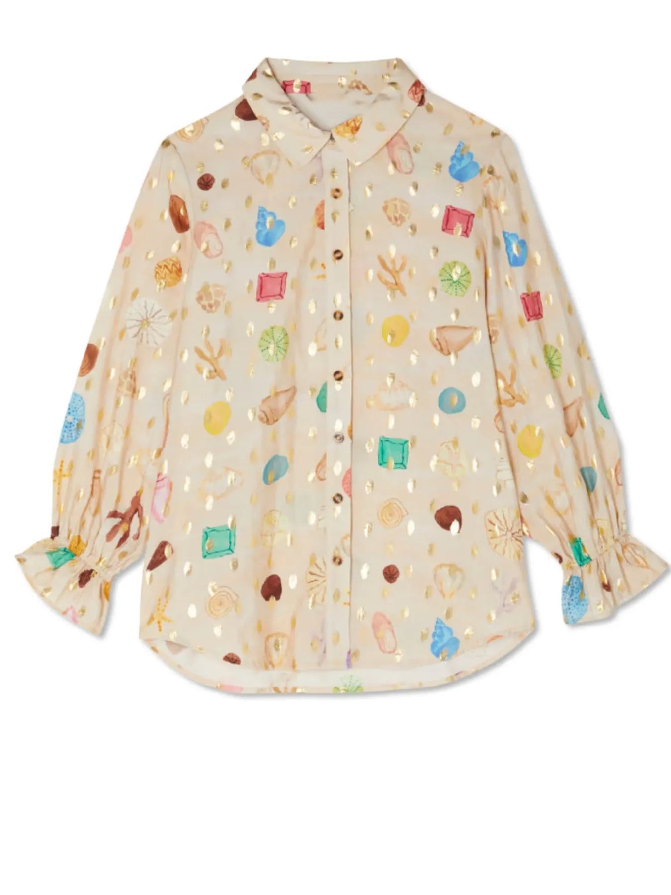 Colorful Summer Print Shirt and Short Set Trendsi