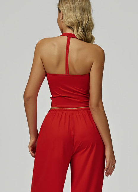 The Sprint Halter Tank Top Sweatpants 2-Piece Set