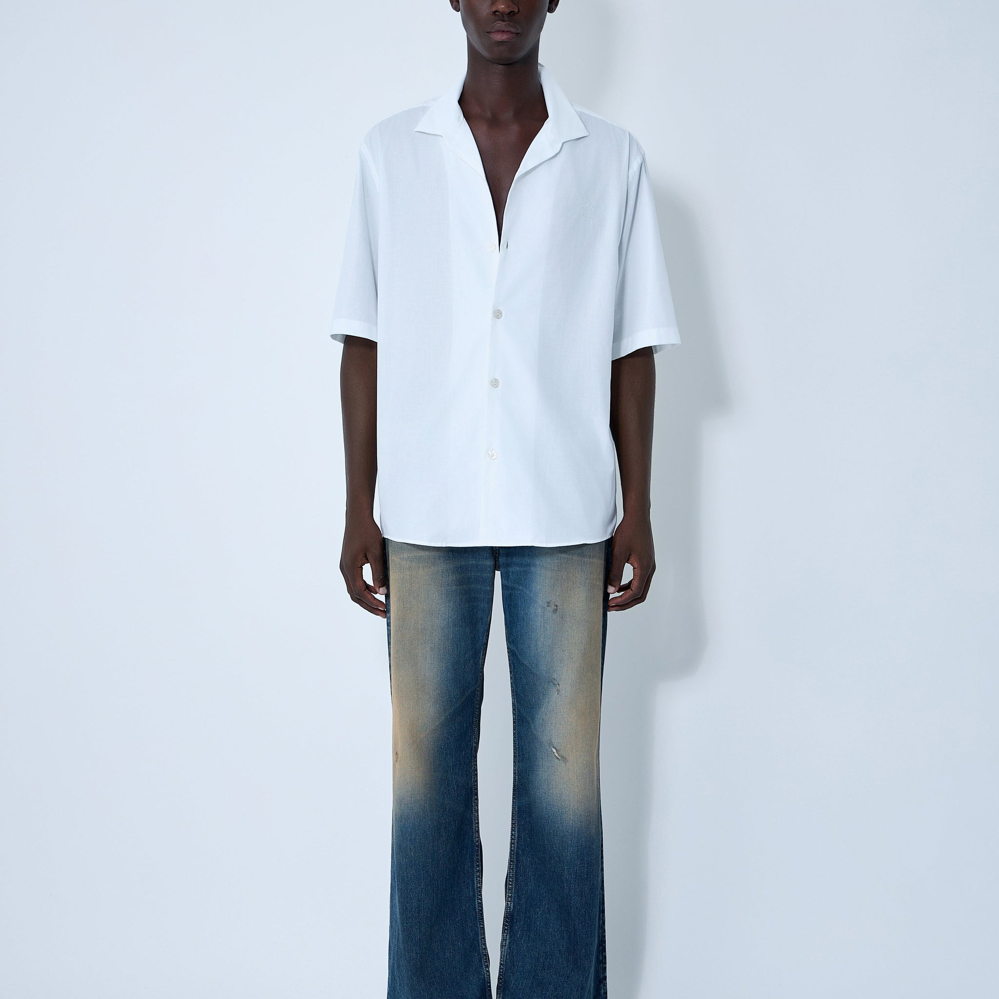 Acne Studios Men Logo Embroidery Shirt
