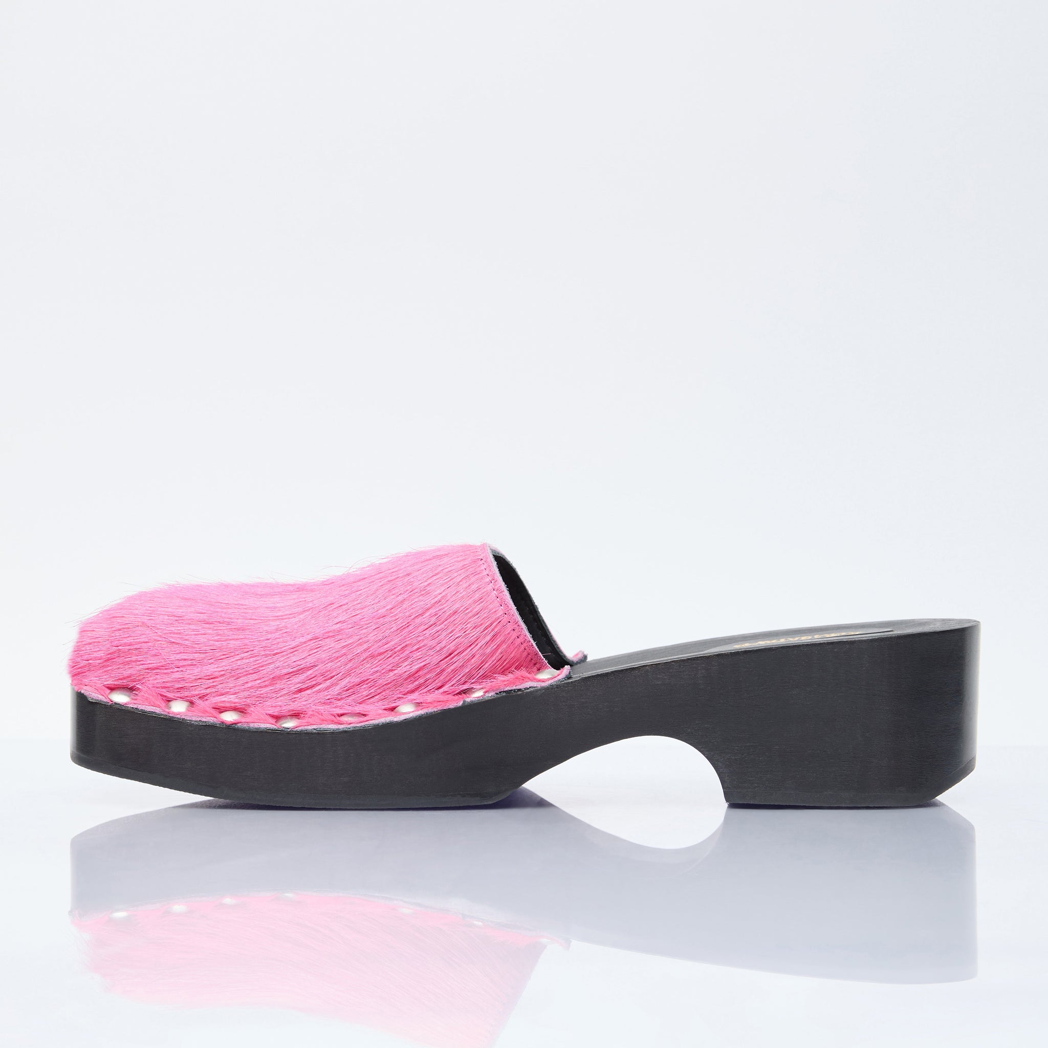 Acne Studios Women Hairy Wood Clogs