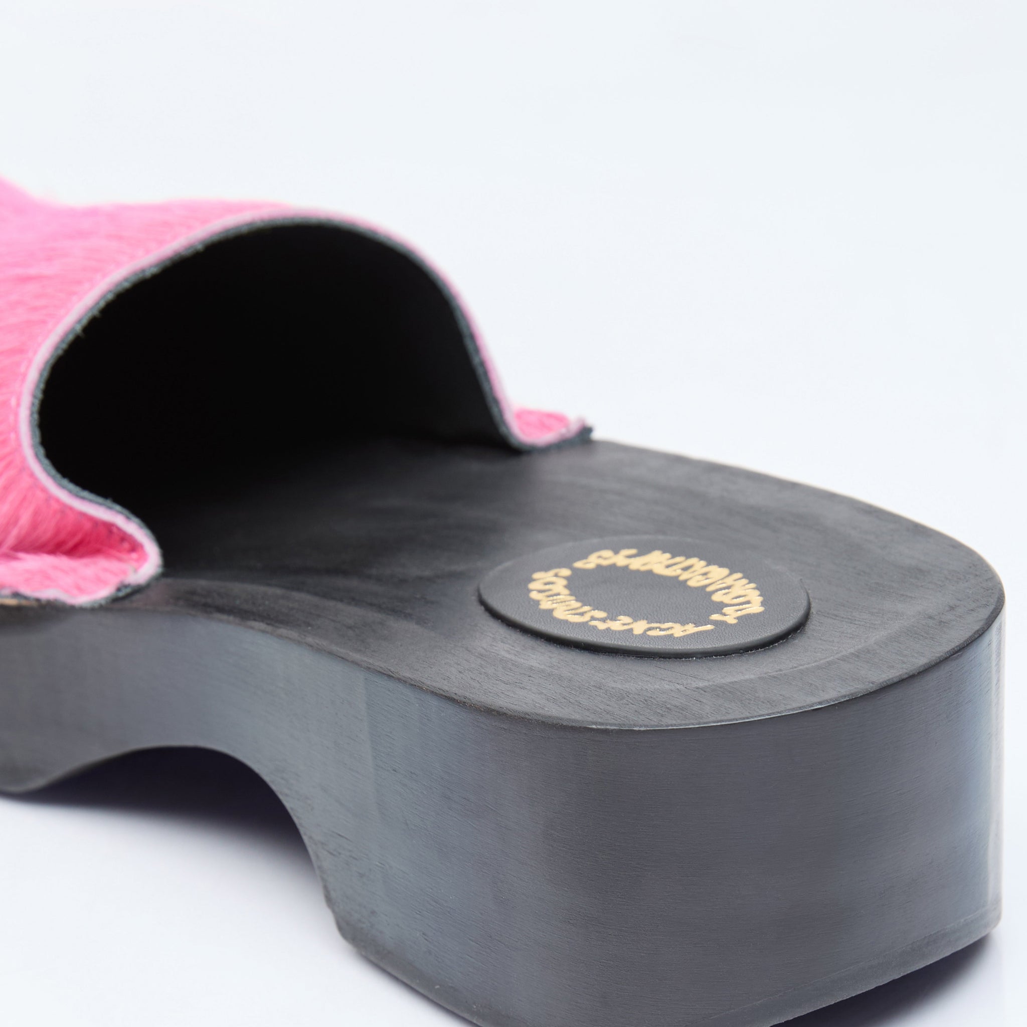 Acne Studios Women Hairy Wood Clogs