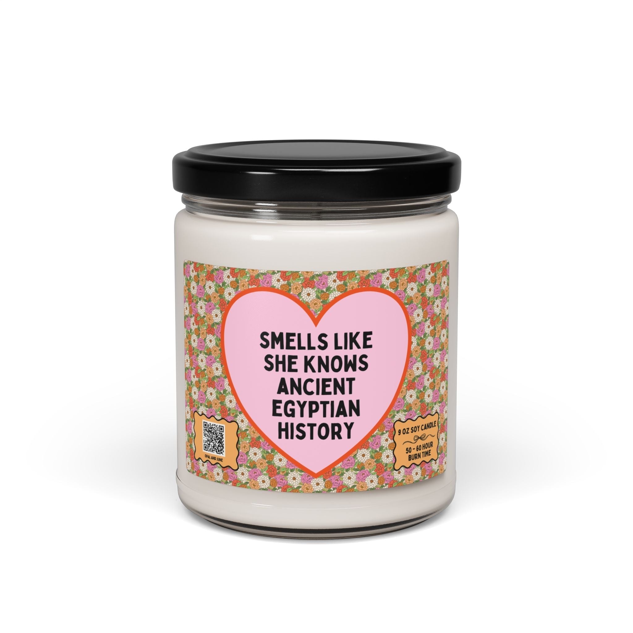 Smells Like She Knows Ancient Egyptian History Cute Candle 9oz Home Decor Opal and June