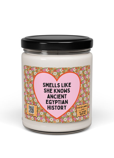 Smells Like She Knows Ancient Egyptian History Cute Candle 9oz Home Decor Opal and June