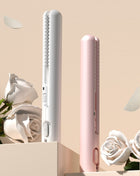 Portable Cordless Hair Straightener White One Size Trendsi