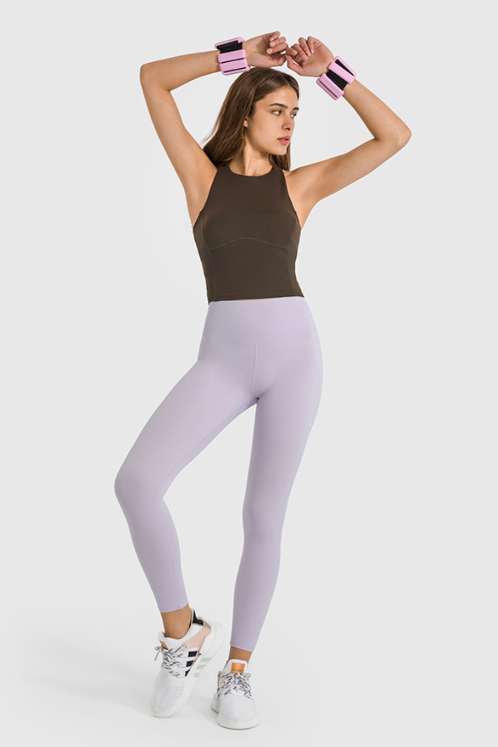 Millennia High Waist Ankle-Length Yoga Leggings Trendsi