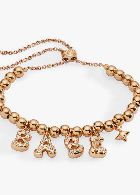 'Babe' Bubble Beaded Bolo Bracelet