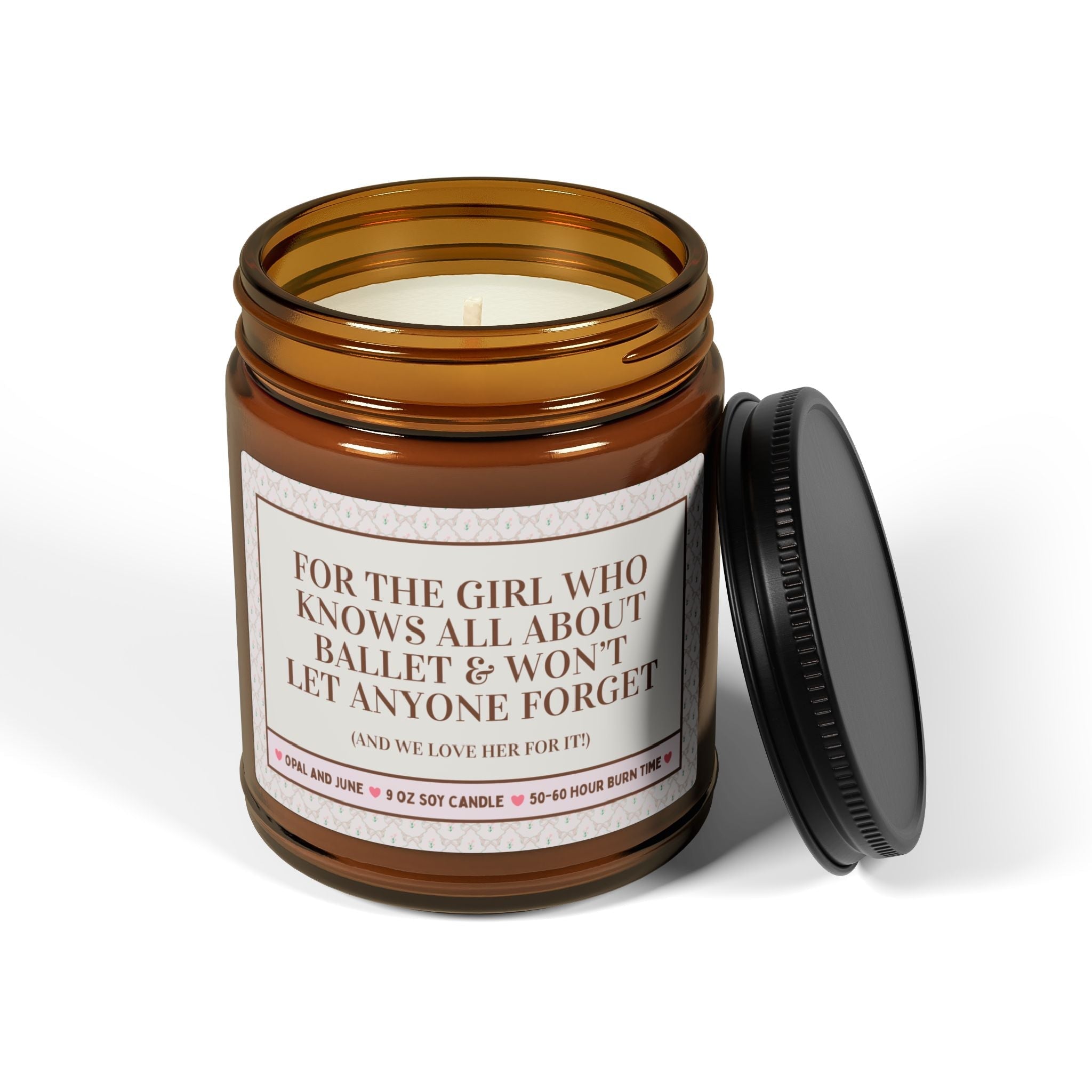 For the Girl Who Knows All About Ballet Candle Home Decor Opal and June