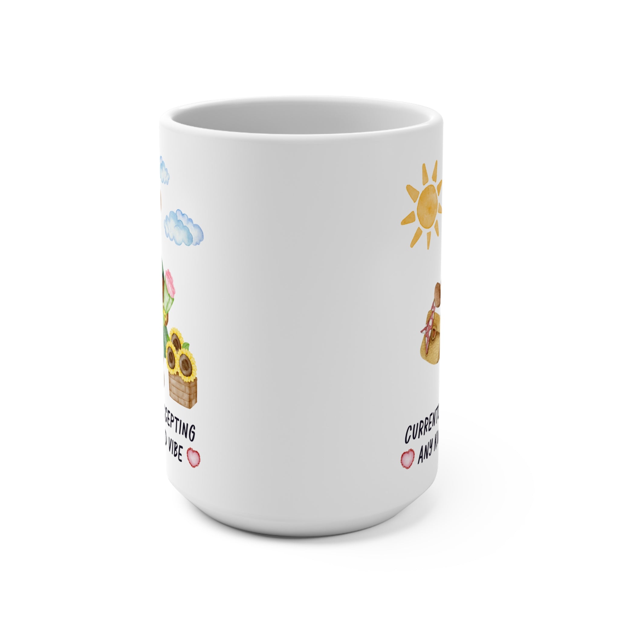 Bear Taking No Bad Vibes Mug Mug Opal and June