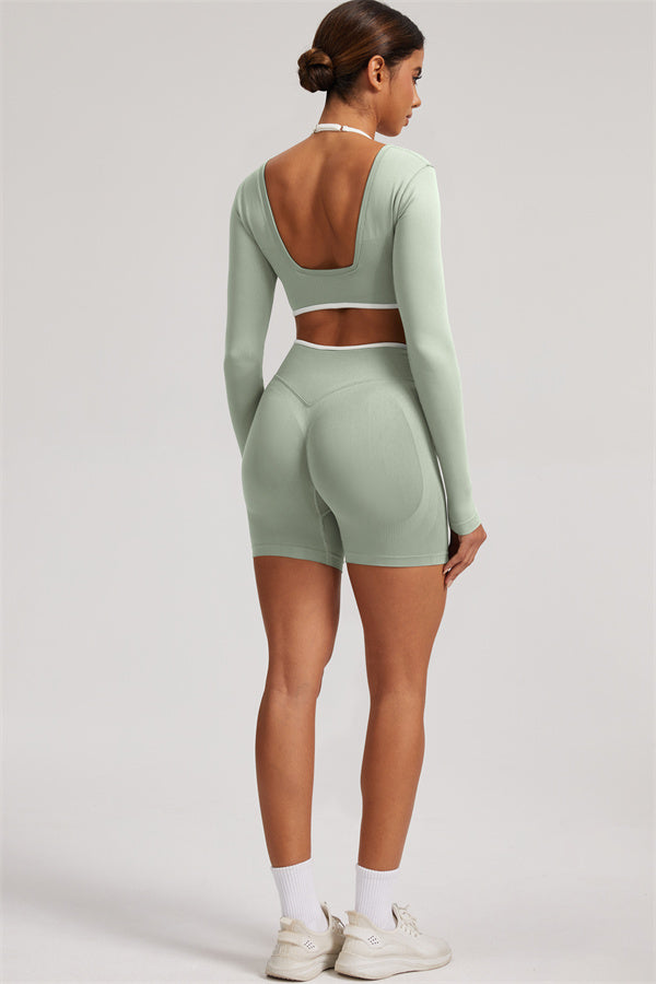 The Elevate New Long Sleeve Crop top