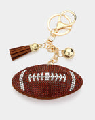 Bling Football Keychain