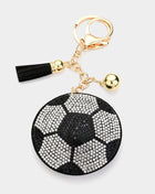 Bling Soccer Keychain