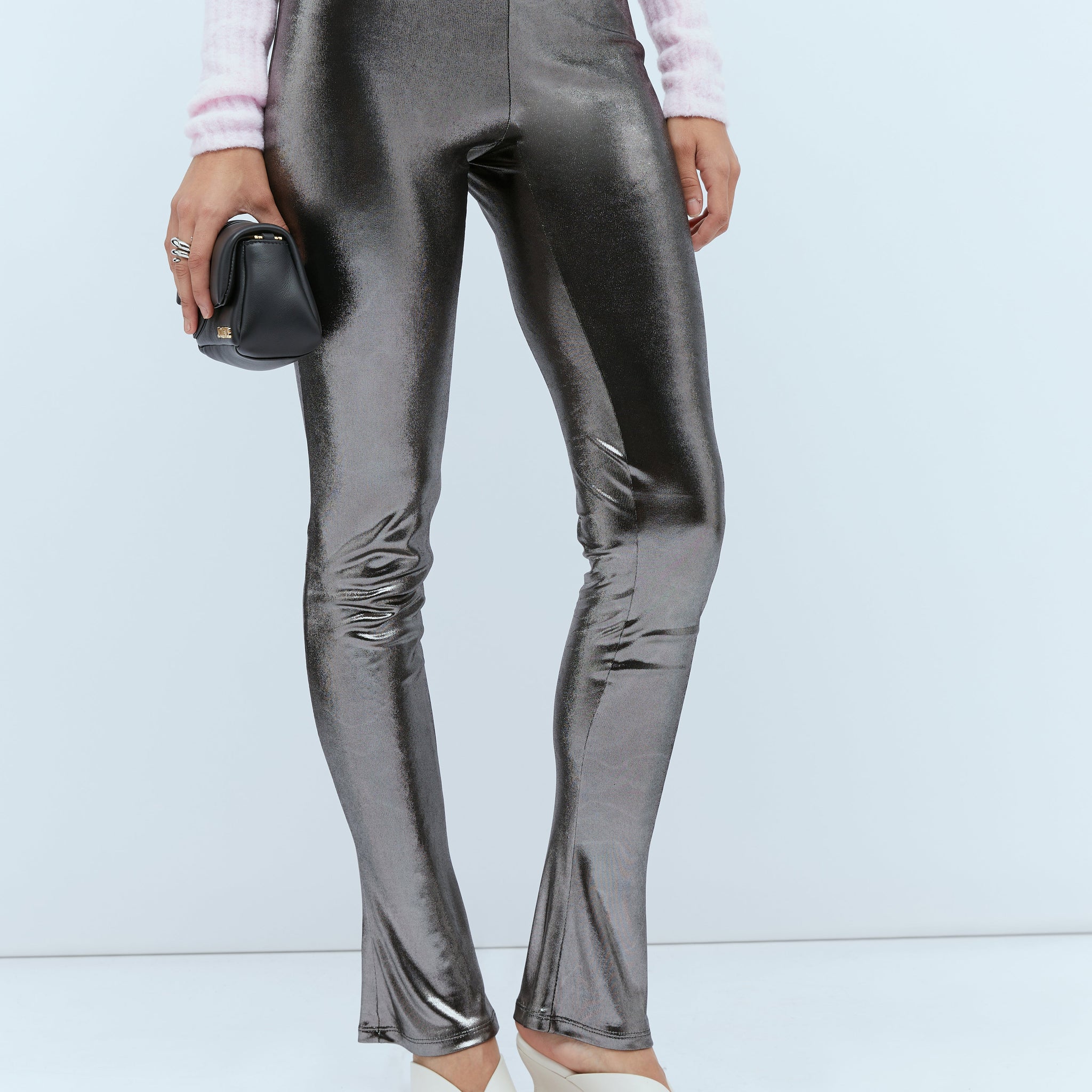 Blumarine Women Metallic Leggings