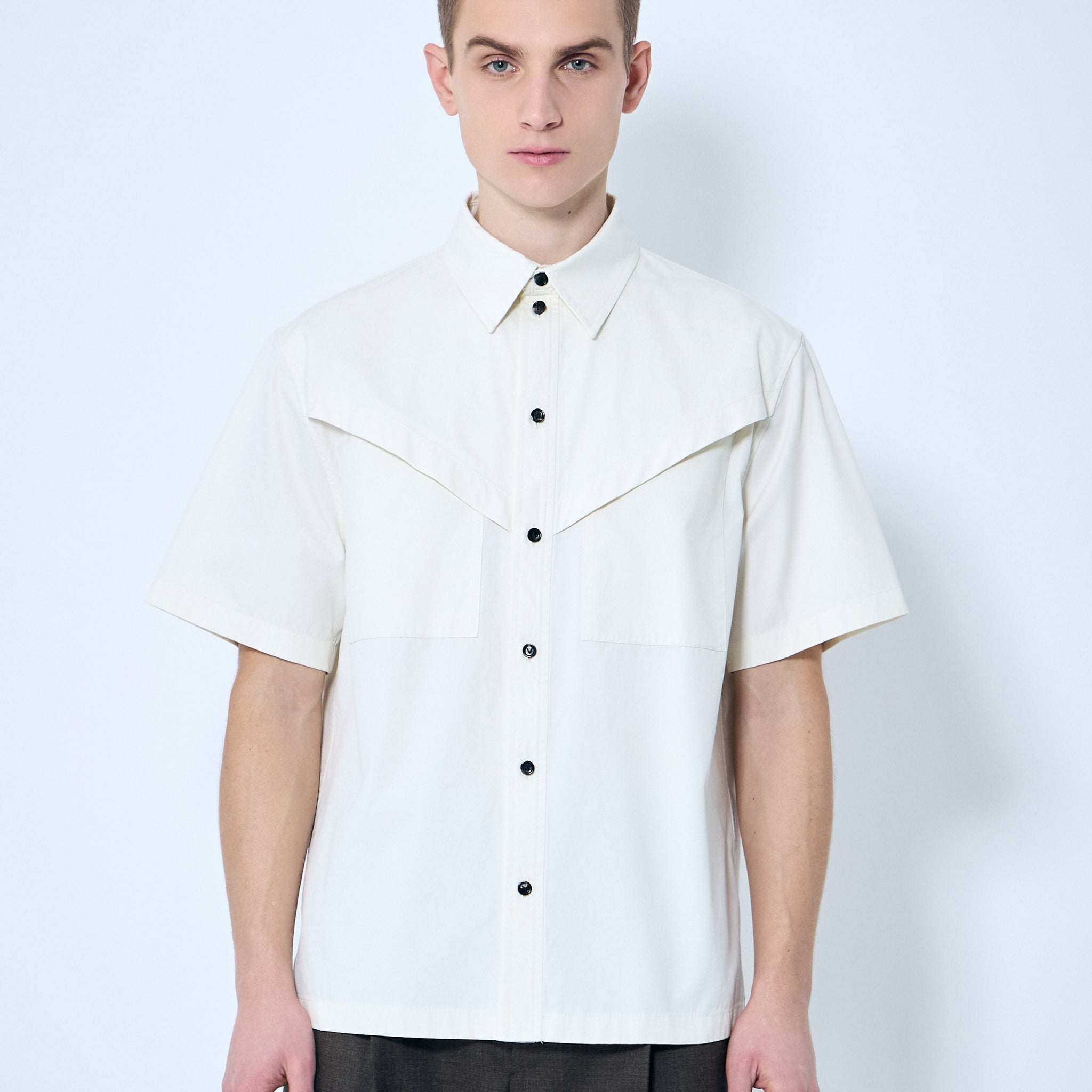 Bottega Veneta Men Light-Cotton Twill Shirt