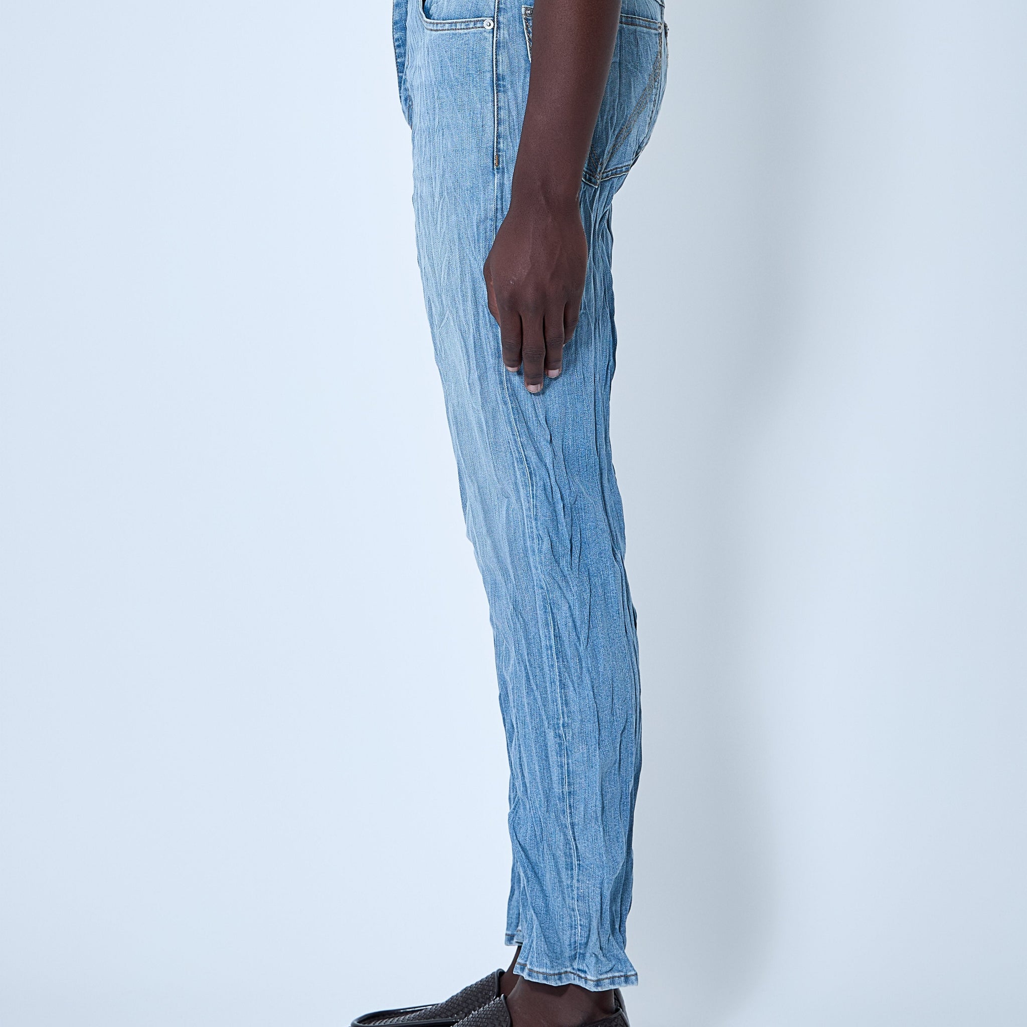 Bottega Veneta Men Crushed Jeans