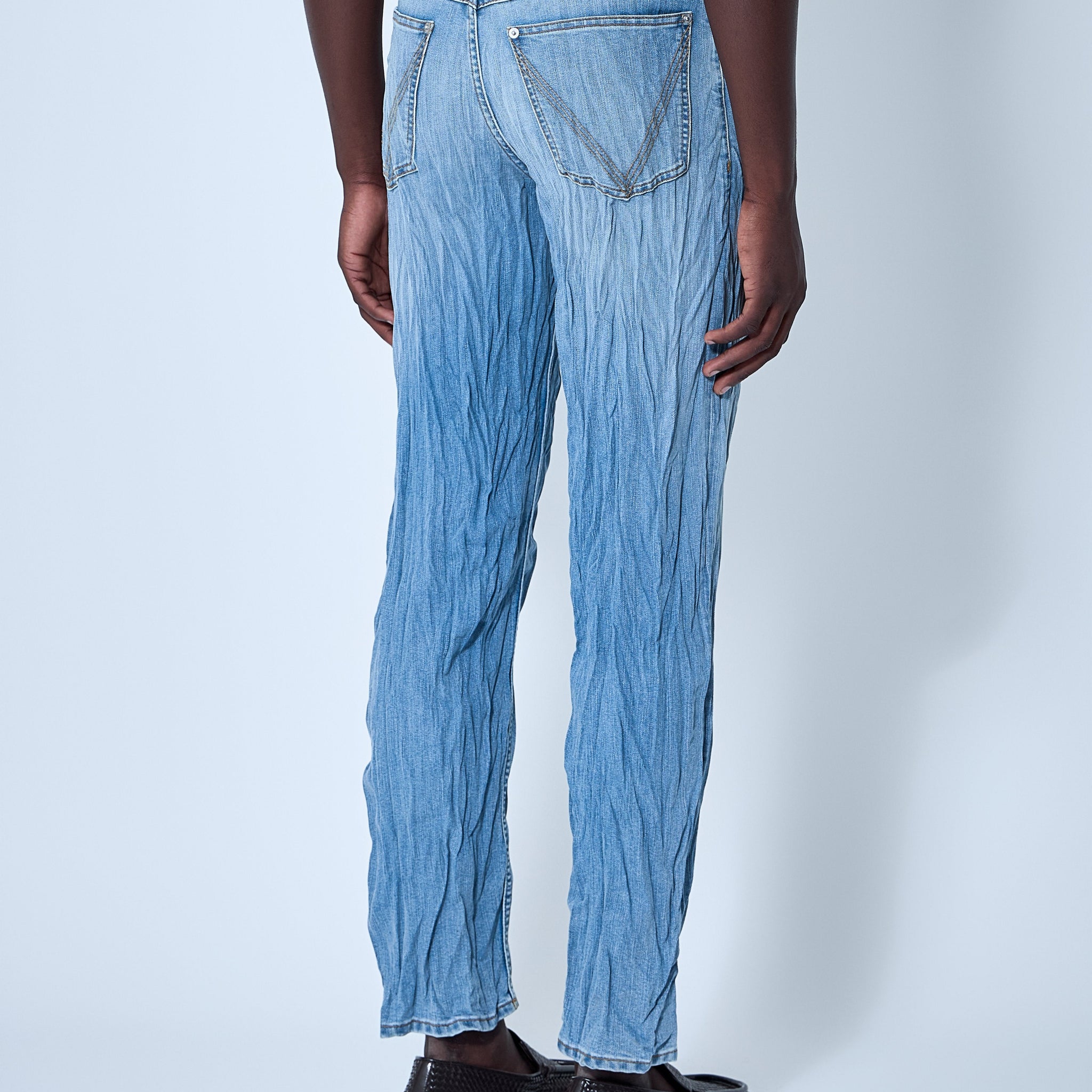 Bottega Veneta Men Crushed Jeans