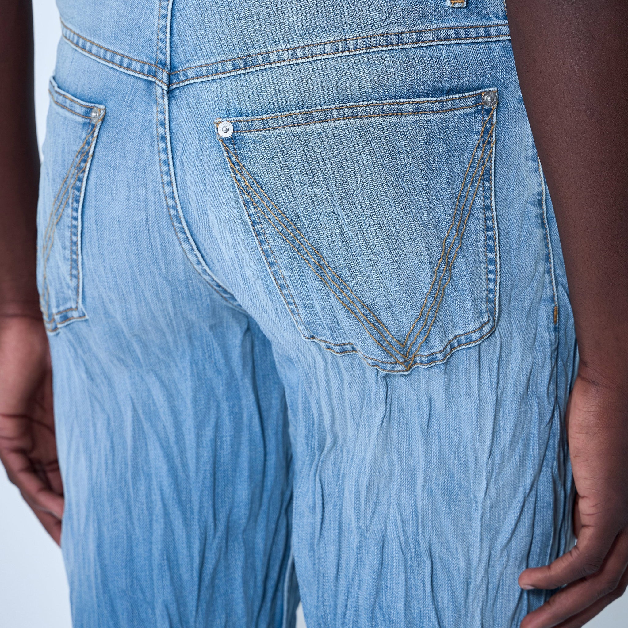 Bottega Veneta Men Crushed Jeans
